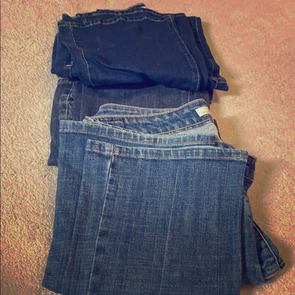 3 pairs bootcut jeans